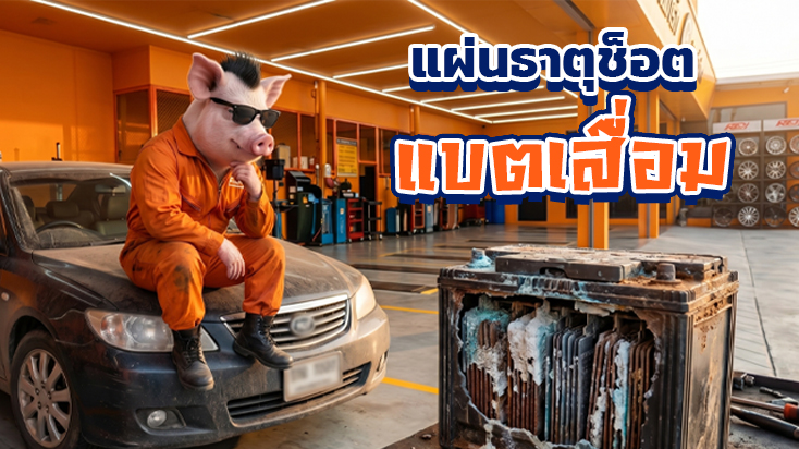 ช่างตรวจพบแบตเตอรี่เสื่อมสภาพ แผ่นธาตุช็อต หมู่บ้านแถวแพรกษา