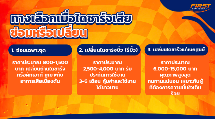 เช็กไดชาร์จ เปลี่ยนไดชาร์จบิ้ว ราคาไดชาร์จ เทพารักษ์ แพรกษา สมุทรปราการ