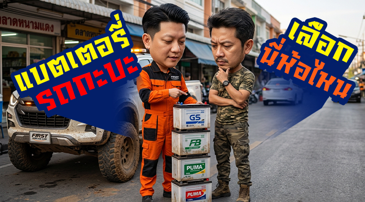 แบตเตอรี่รถกระบะ เปลี่ยนแบตเตอรี่ ศรีนครินทร์ บางนา แบริ่ง ลาซาล