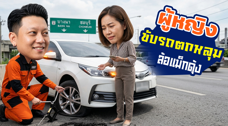 อาการแม็กดุ้ง ยางรั่วซึม พวงมาลัยสั่น สมุทรปราการ เทพารักษ์