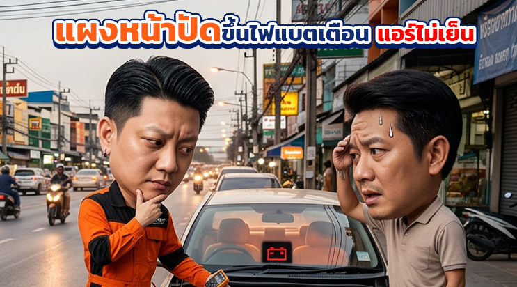 สัญญาณเตือนไดชาร์จพัง ปิดแอร์ ปิดวิทยุ แบริ่ง สมุทรปราการ