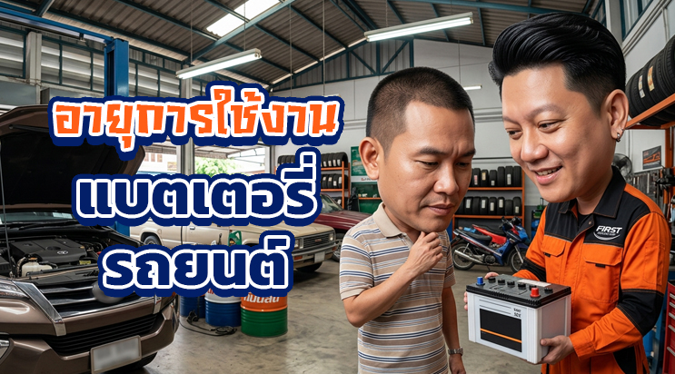 อายุการใช้งานแบตเตอรี่รถยนต์ ใช้ได้กี่ปี แบตเสื่อม บางนา ศรีนครินทร์